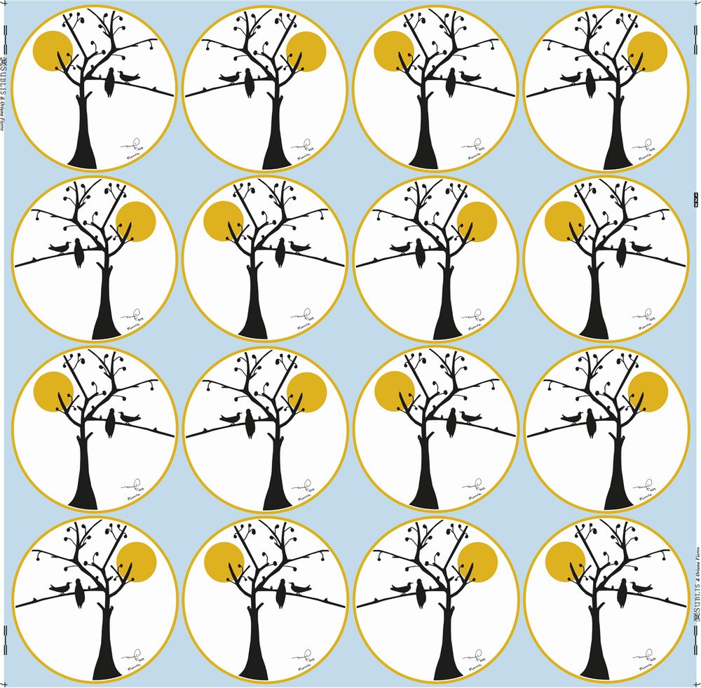 Decorative objects - “The Moon Tree” wallpaper in limited edition and signed by Oriana Fierro - ARTOO ATELIER