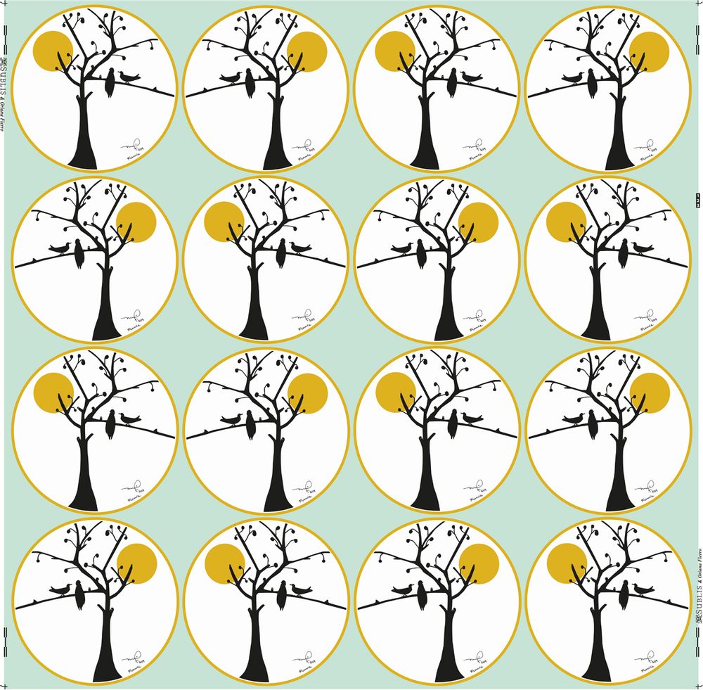 Decorative objects - “The Moon Tree” wallpaper in limited edition and signed by Oriana Fierro - ARTOO ATELIER