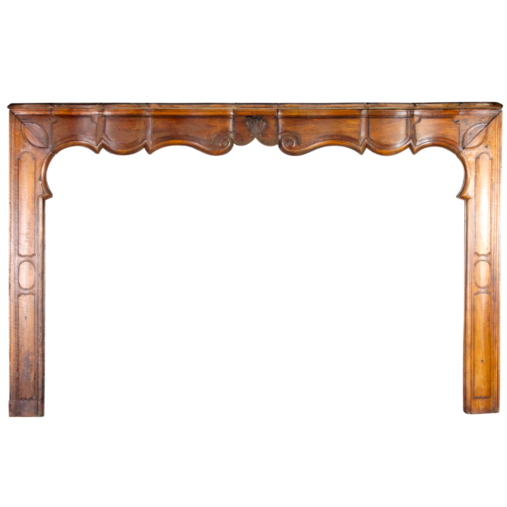 Pièces uniques - Grande Cheminée Méditerranéenne en Bois. - MAISON LEON VAN DEN BOGAERT ANTIQUE FIREPLACES AND RECLAIMED DECORATIVE ELEMENTS