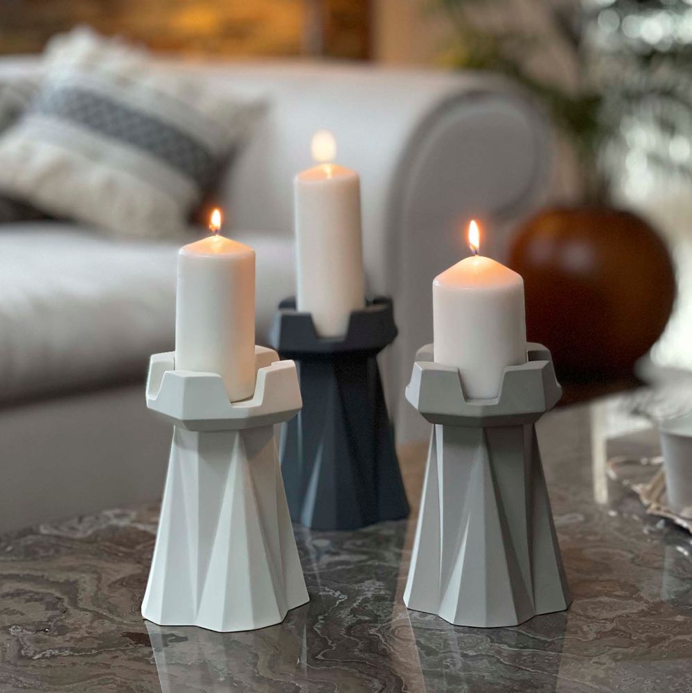 Objets de décoration - Bougeoir Rook - ESMA DEREBOY HANDMADE PORCELAIN