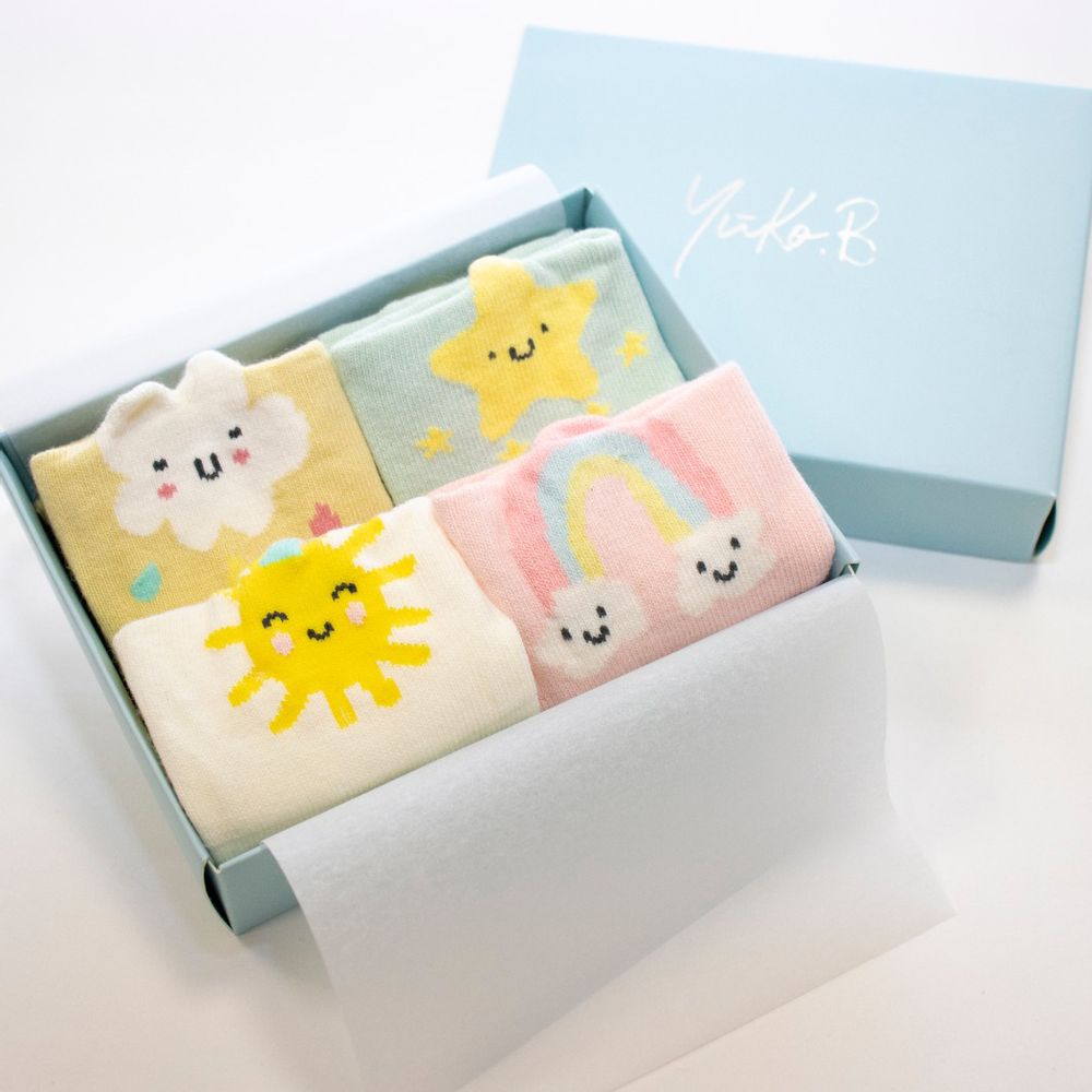 Socks - Children's Socks Box - YUKO B