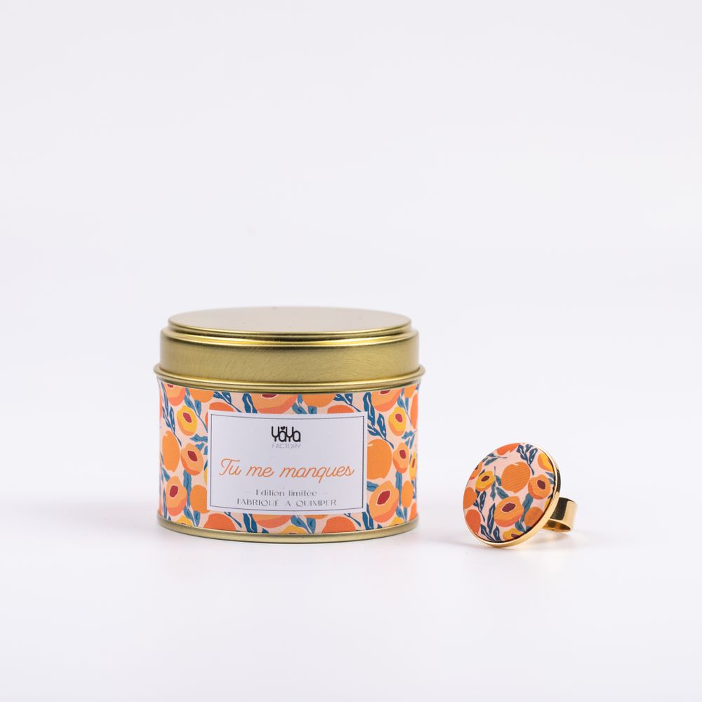 Jewelry - 100% Vegan Scented Candle - Clementine and Monoi - MARGO