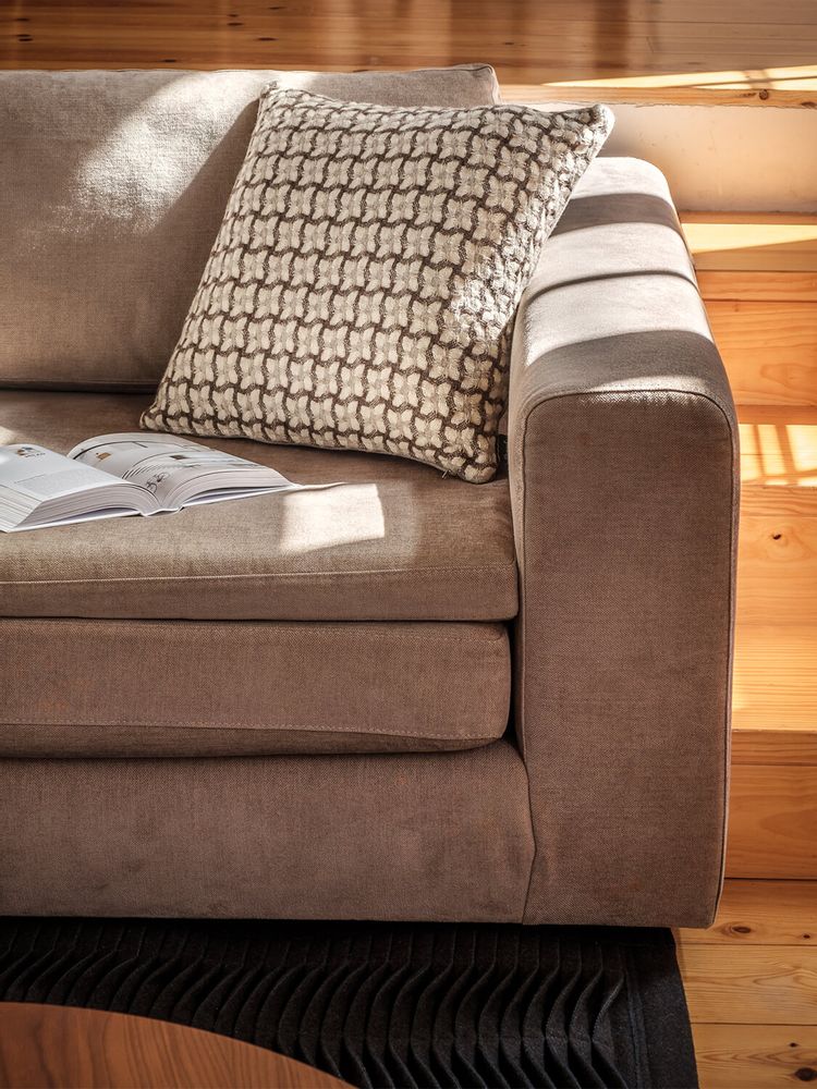 Fabric cushions - GATHERING wool cushion by  Mantecas - BUREL FACTORY