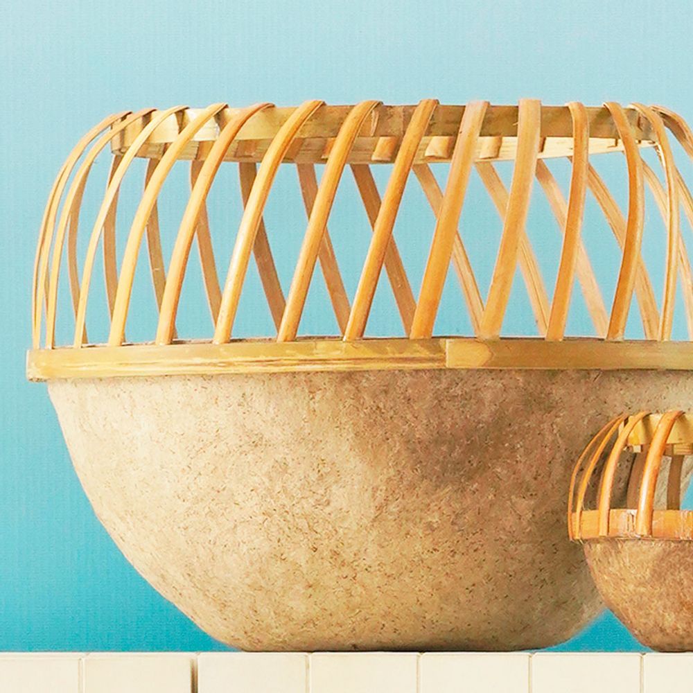 Vases - Paper Clay Basket (Large) - INDIGENOUS