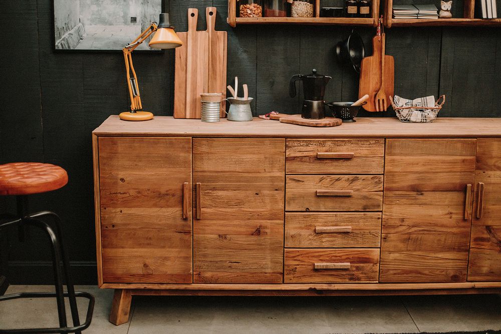 Sideboards - Sideboard made of recycled pine GANGES - MISTER WILS