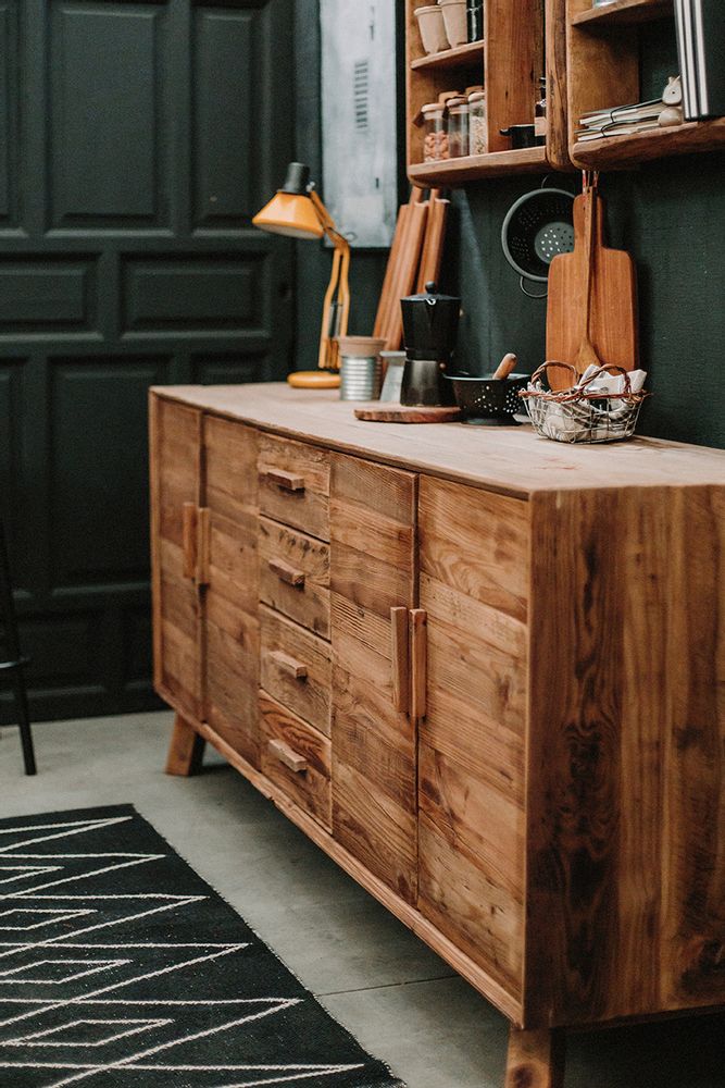 Sideboards - Sideboard made of recycled pine GANGES - MISTER WILS