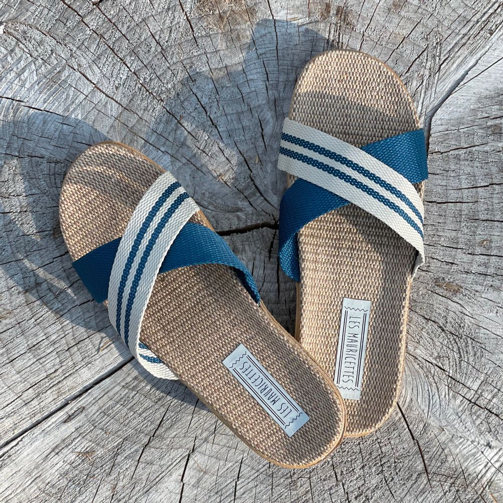 Loungewear - Les Mauricettes by Lucien, ultra-light men's flip-flops - LES MAURICETTES