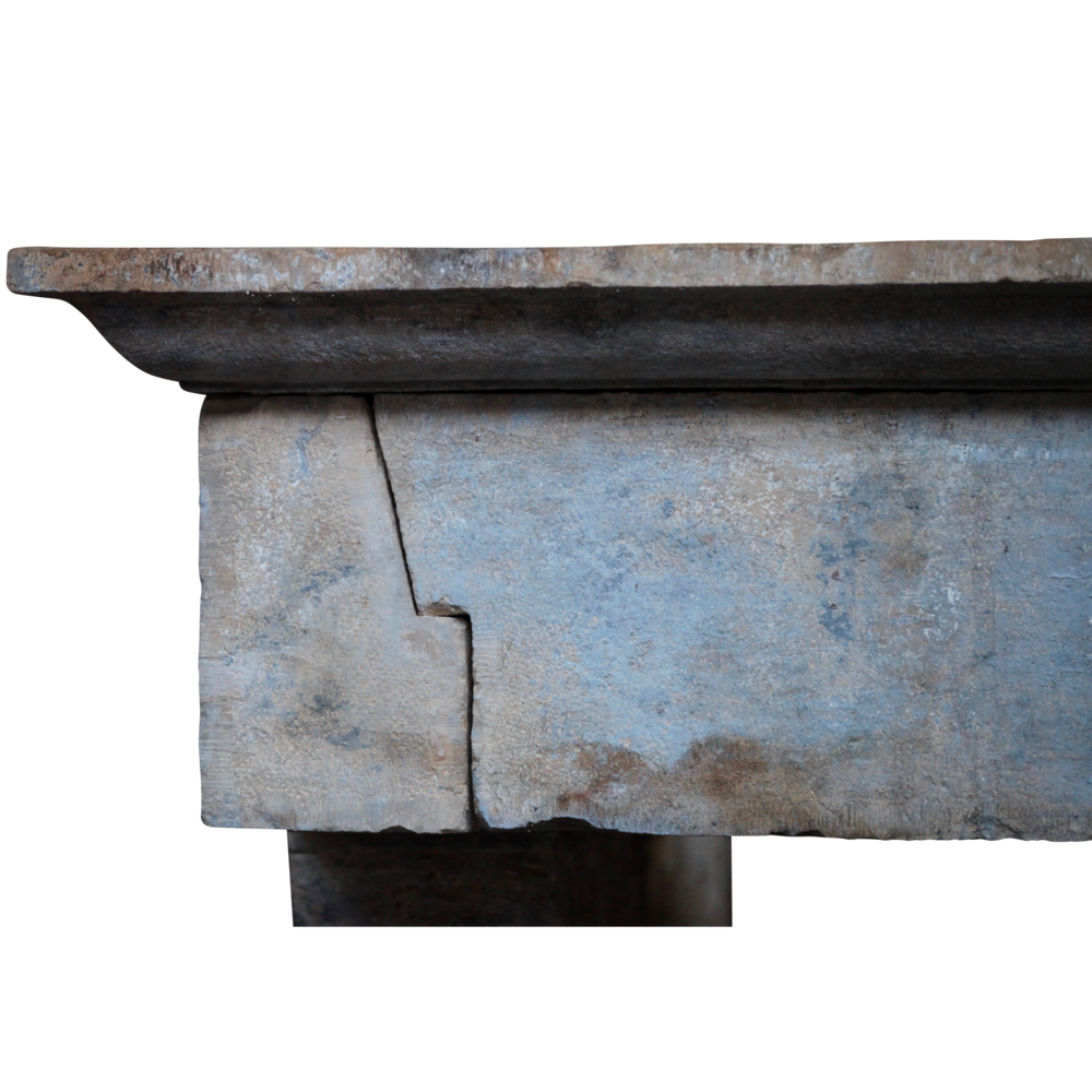 Unique pieces - French Feeling Castle Style Antique Fireplace Surround - MAISON LEON VAN DEN BOGAERT ANTIQUE FIREPLACES AND RECLAIMED DECORATIVE ELEMENTS