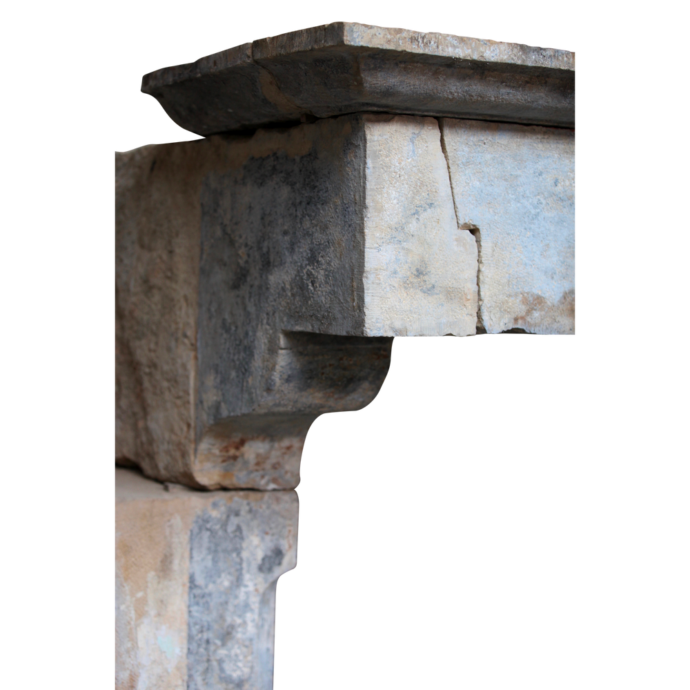 Unique pieces - French Feeling Castle Style Antique Fireplace Surround - MAISON LEON VAN DEN BOGAERT ANTIQUE FIREPLACES AND RECLAIMED DECORATIVE ELEMENTS