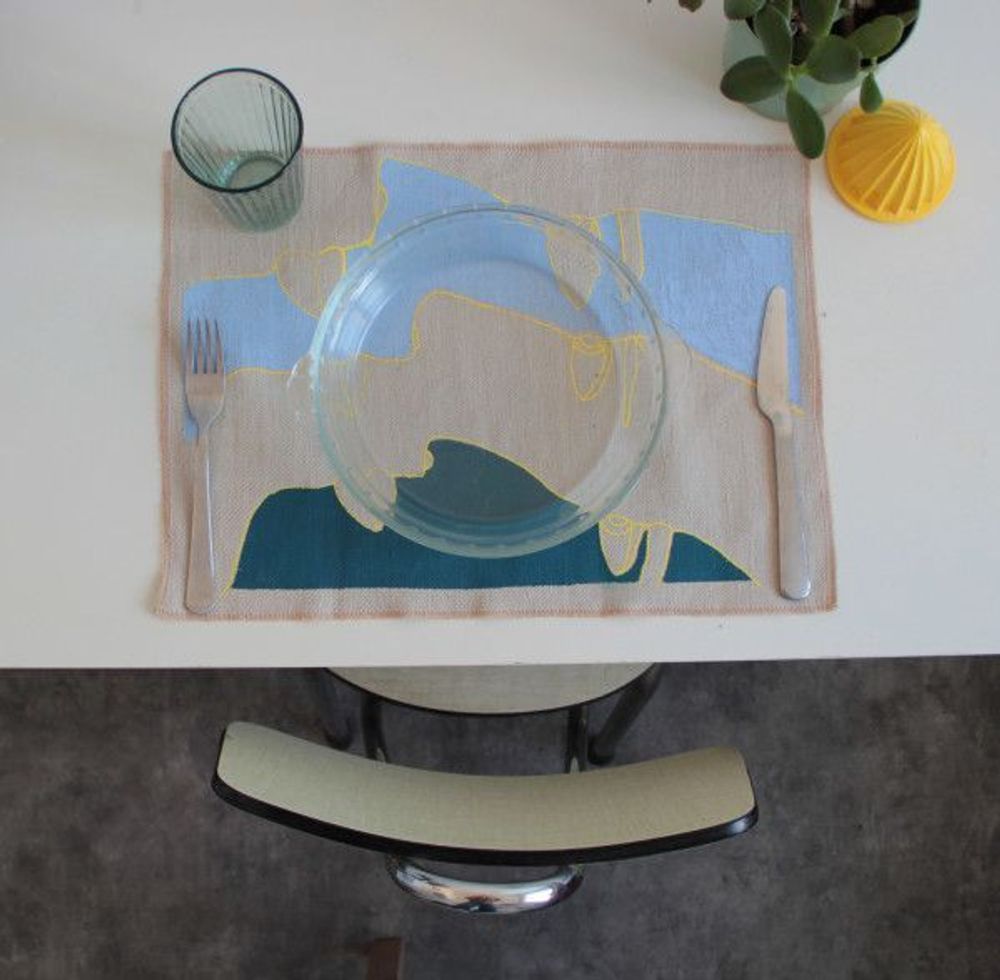 Flatware - Faces placemat - L'ATELIER DES CREATEURS