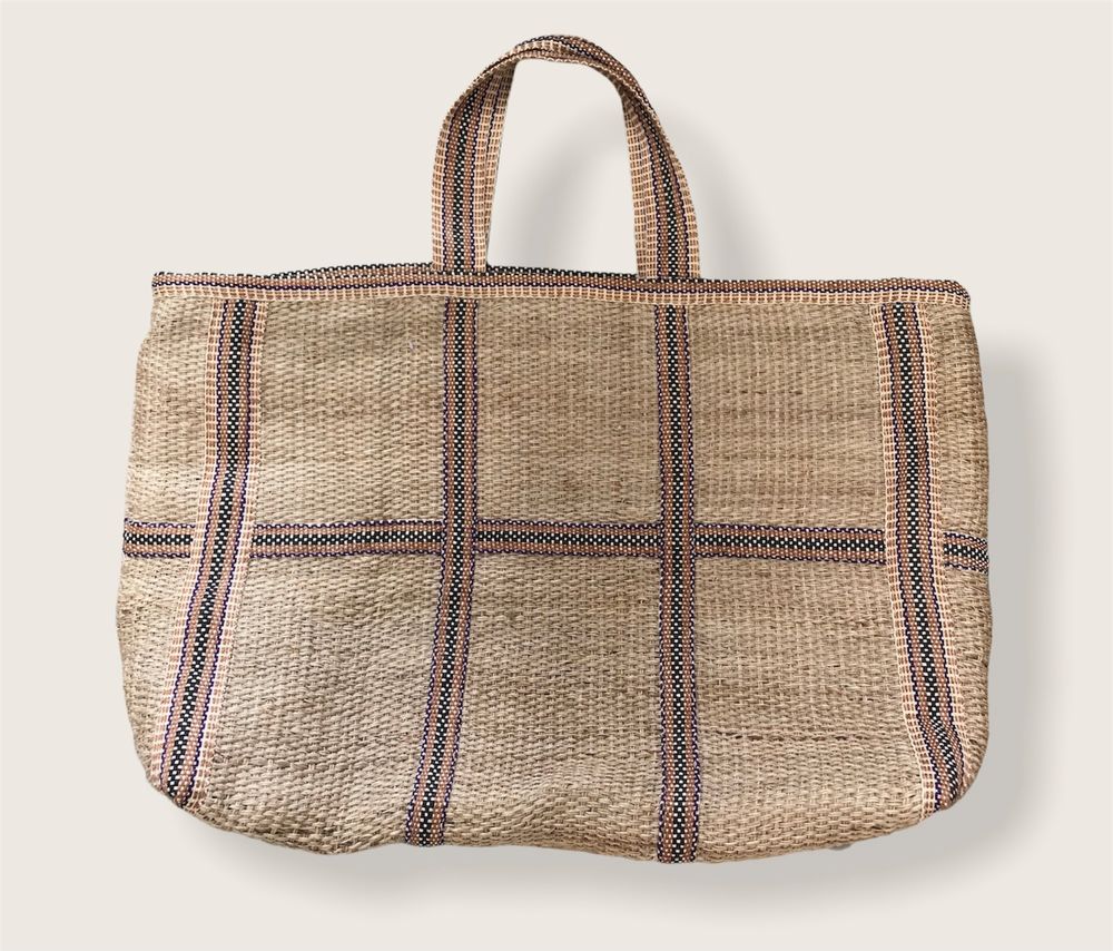 Sacs et cabas - Sac en toile de jute naturelle à la main - MAISON BENGAL