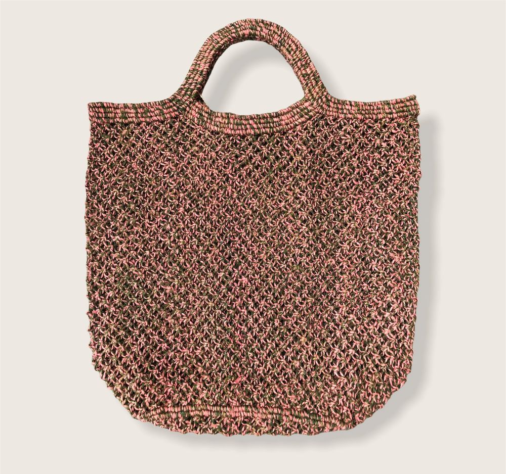 Bags and totes - Jute macramé shopping bag - mixed cord - MAISON BENGAL