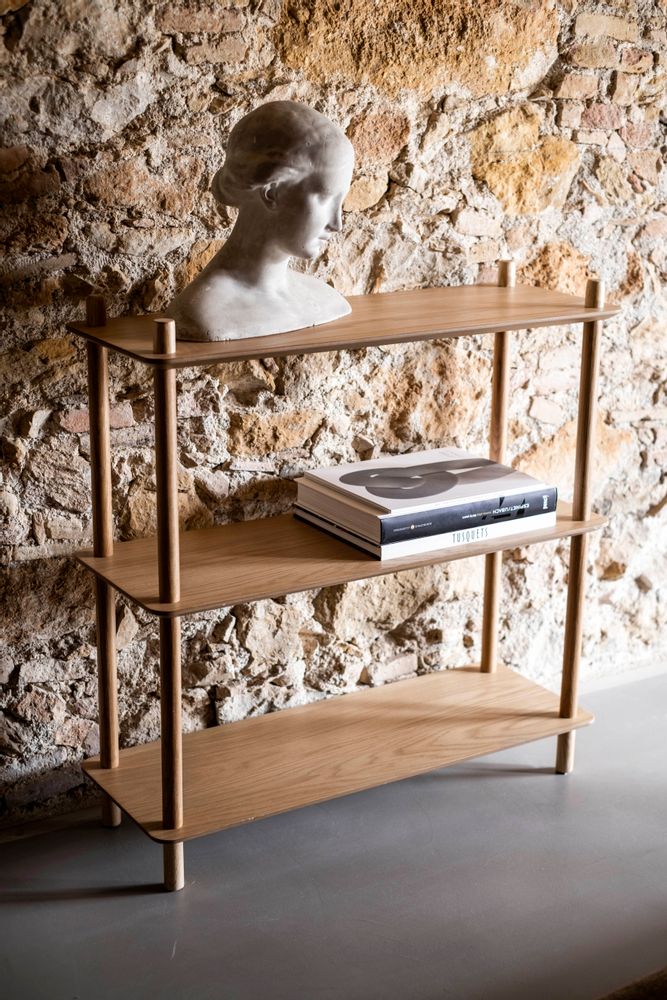 Bibliothèques - ÉTAGÈRE CHÊNE 80X30X82 MU21532 - ANDREA HOUSE