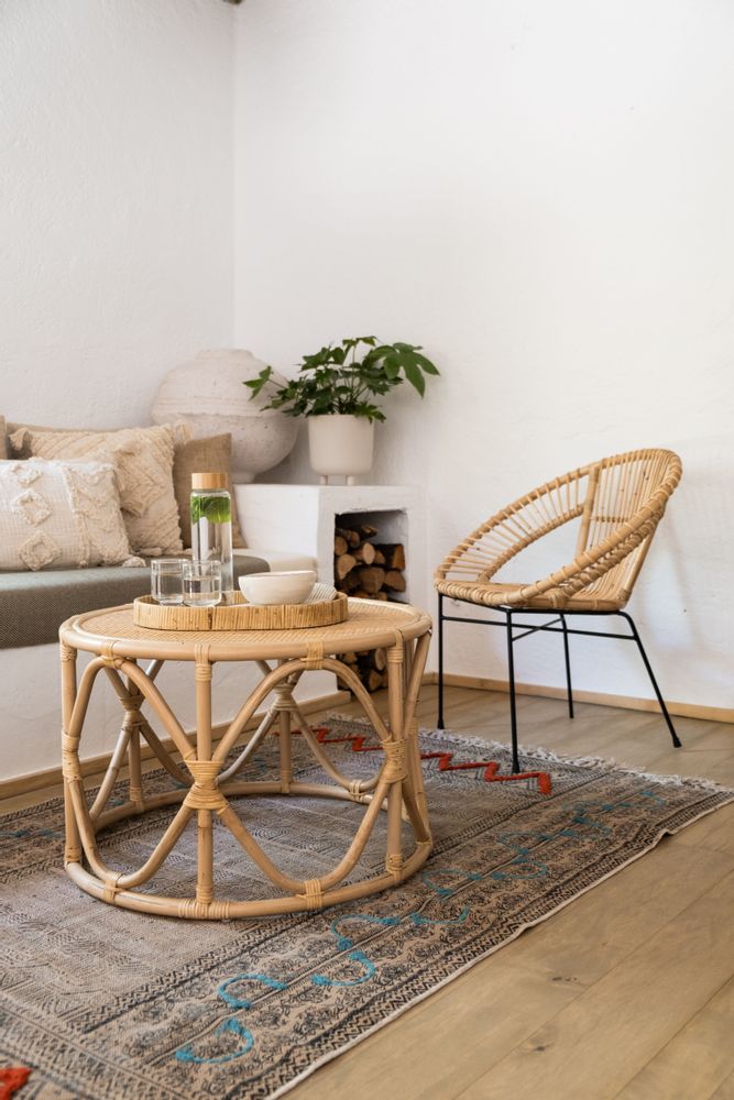 Other tables - RATTAN TABLE Ø70X45 CM MU21117 - ANDREA HOUSE