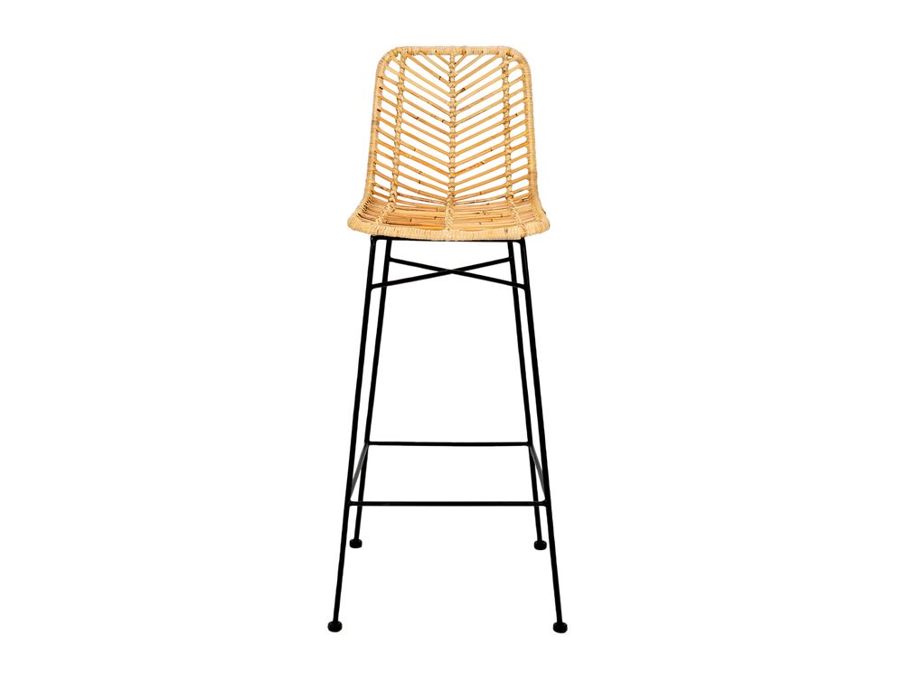 Tabourets - TABOURET DE BAR EN ROTIN BARLO 40X45X97 CM MU21120 - ANDREA HOUSE