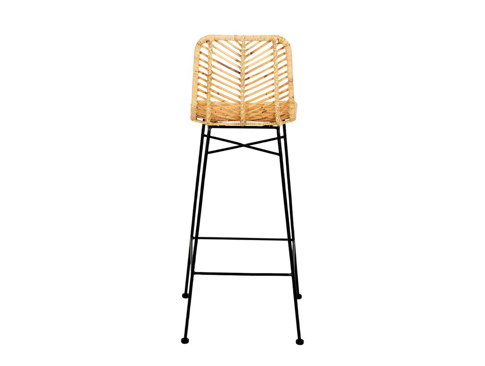 Tabourets - TABOURET DE BAR EN ROTIN BARLO 40X45X97 CM MU21120 - ANDREA HOUSE