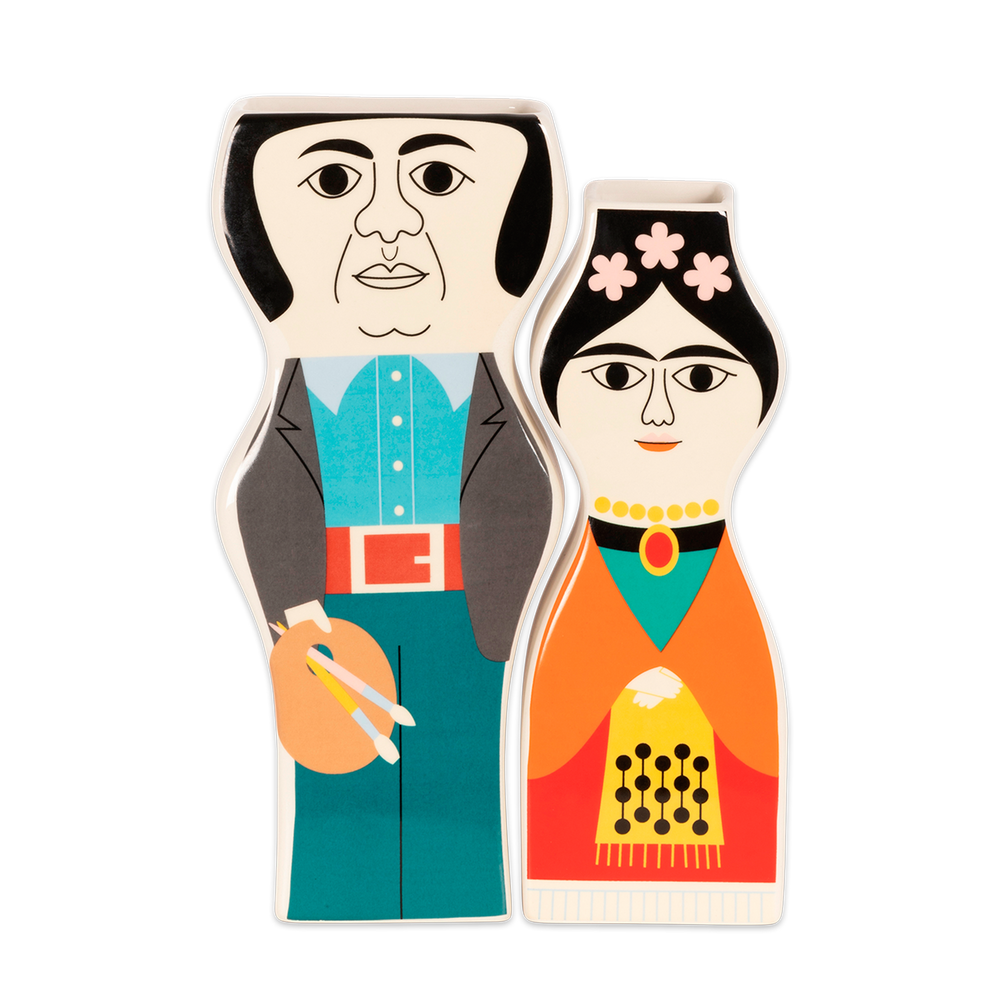 Vases - Diego and Frida vases set, designed by Ingela P. Arrhenius. - KITSCH KITCHEN