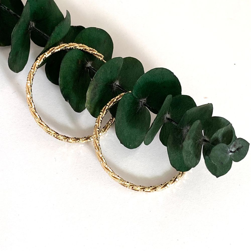 Jewelry -  Hoop earrings gilded with fine gold or silver (rhodium) - NAO JEWELS