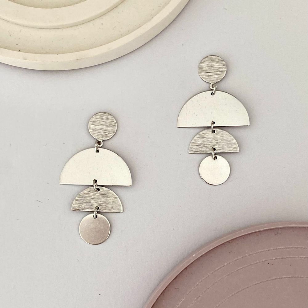 Bijoux - Boucles d'oreilles dorées à l'or fin ou argentées (rhodium) - NAO JEWELS