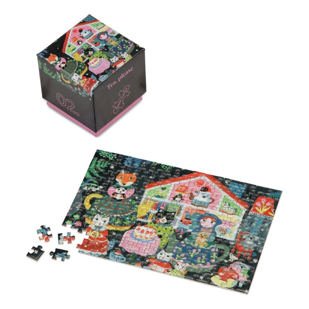 Design objects - 150 pcs Penny Puzzle Tea please mini jigsaw puzzle illustrated micro jigsaw puzzle for adults - PENNY PUZZLE