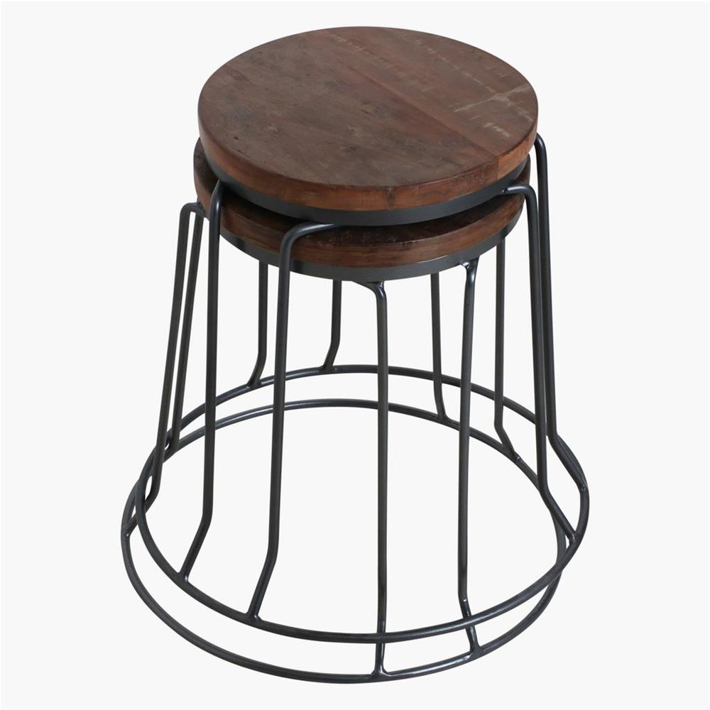 Tabourets - Tabouret en fer empilable - RAW MATERIALS