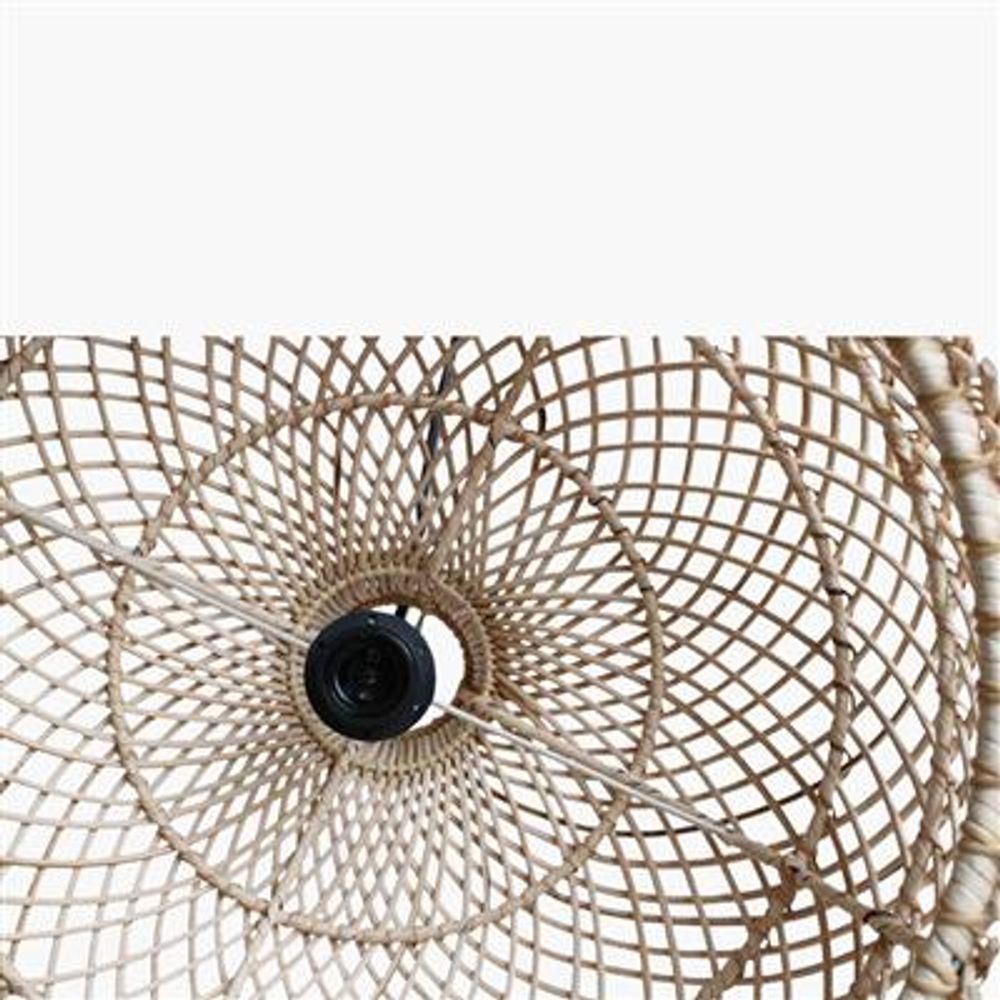 Hanging lights - Maze lamp natural & black - RAW MATERIALS