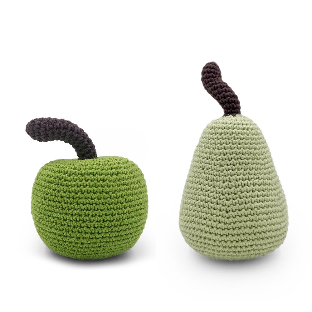 Cadeaux - KIT IMITATION - HOCHET POUR BÉBÉ EN COTON BIO - MYUM - THE VEGGY TOYS