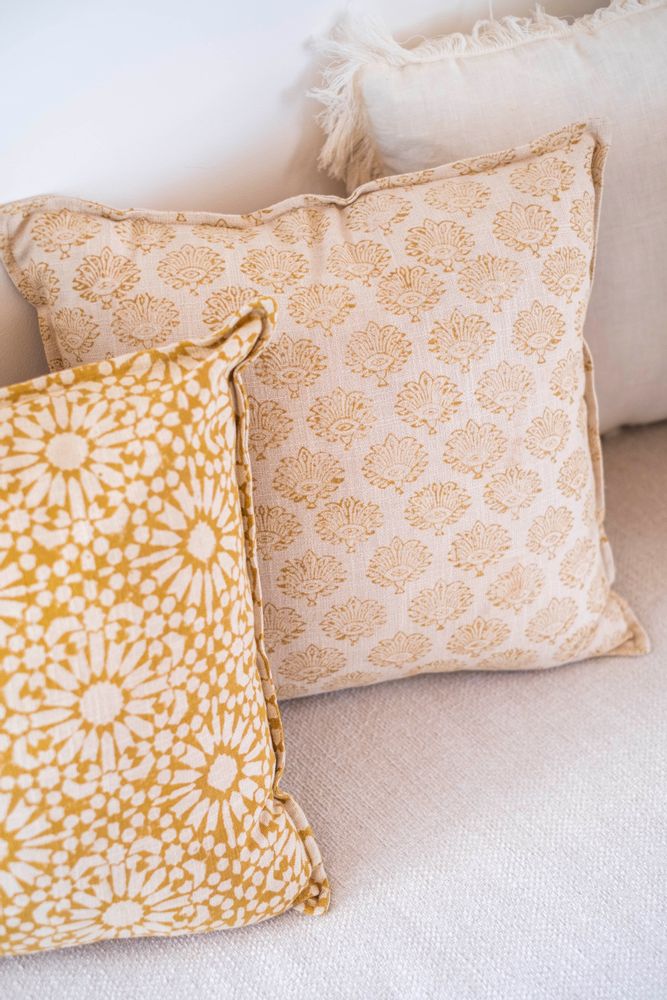 Coussins textile - Coussin coton Lily 45x45 cm AX21089 - ANDREA HOUSE