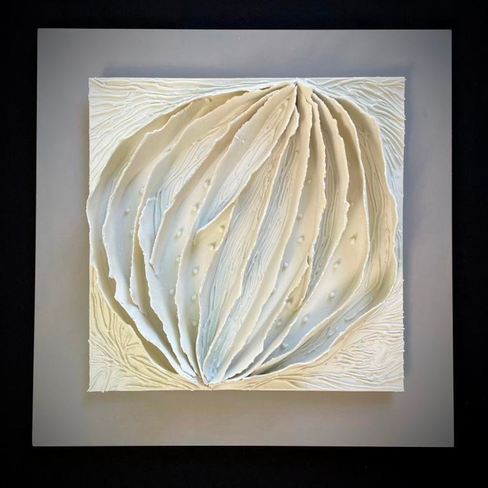 Tableaux - Tableaux porcelaine Collection Ecorce "Noisette" - GUENAELLE GRASSI