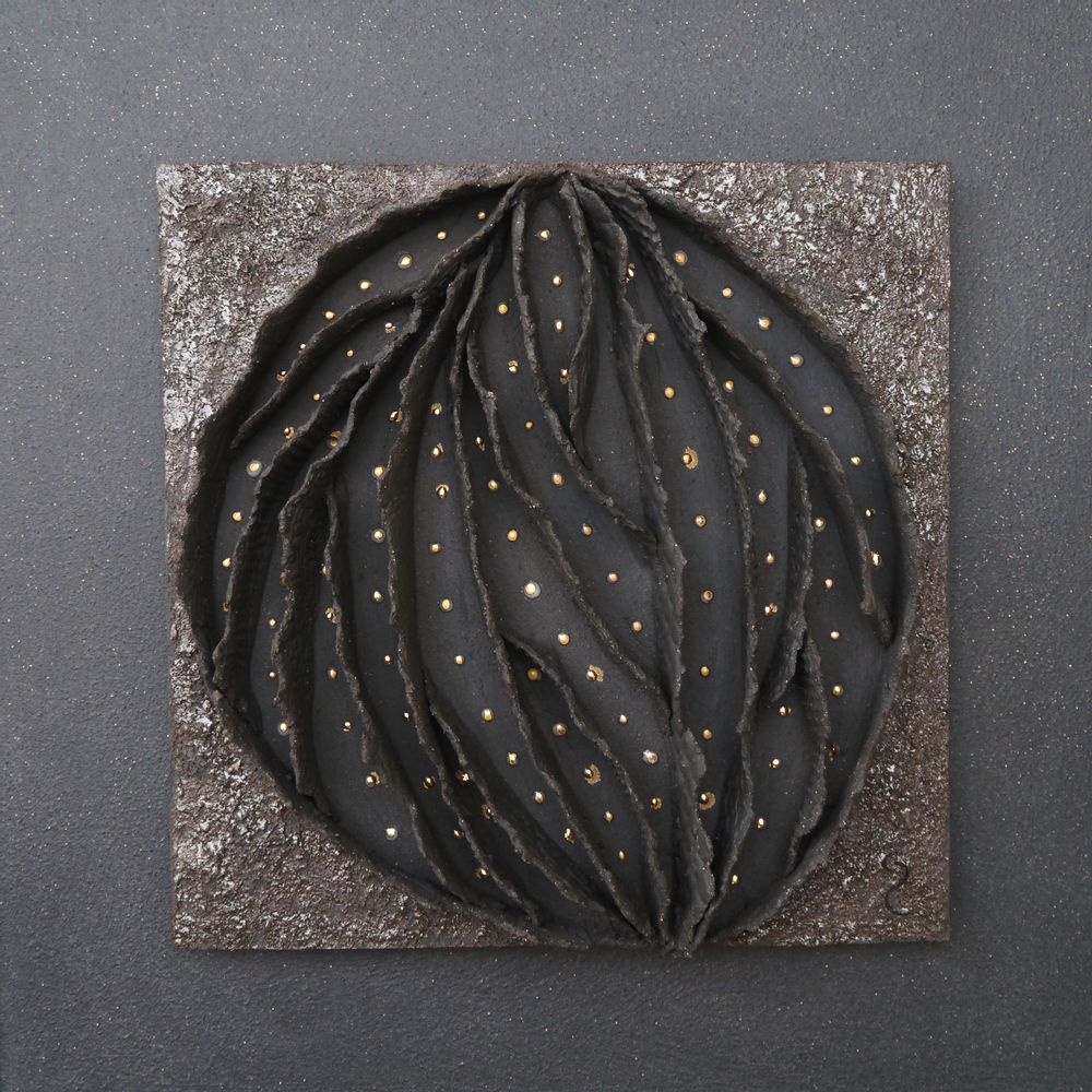 Tableaux - Tableaux porcelaine Collection Ecorce "Noisette" - GUENAELLE GRASSI