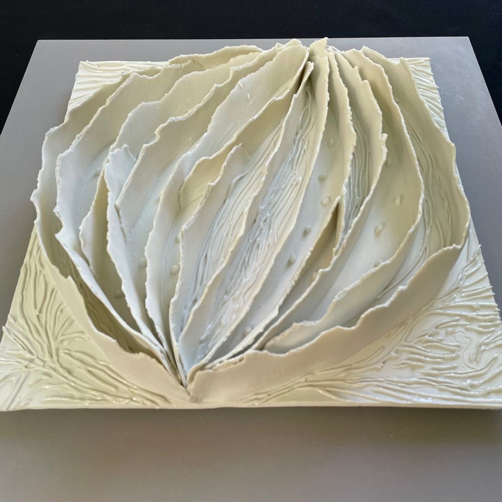 Tableaux - Tableaux porcelaine Collection Ecorce "Noisette" - GUENAELLE GRASSI