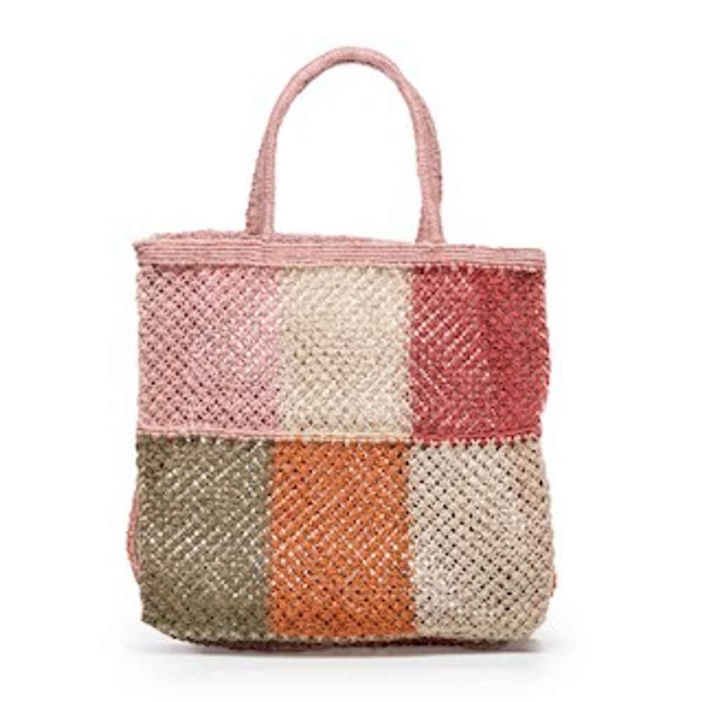 Sacs et cabas - Sac en macramé en jute avec motif patchwork - MAISON BENGAL