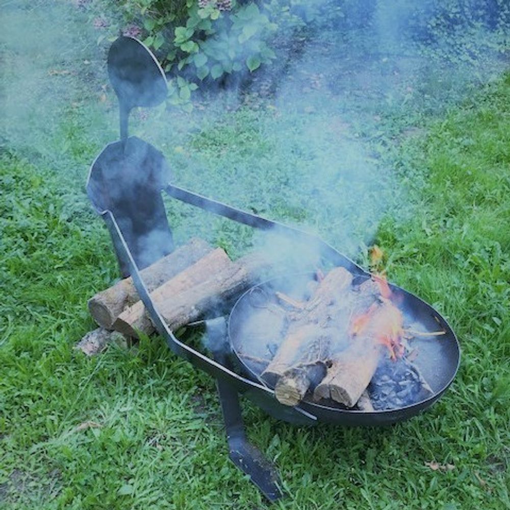 Sculptures, statuettes and miniatures - SORO®, the Brazier in Corten - L'ATELIER DES CREATEURS