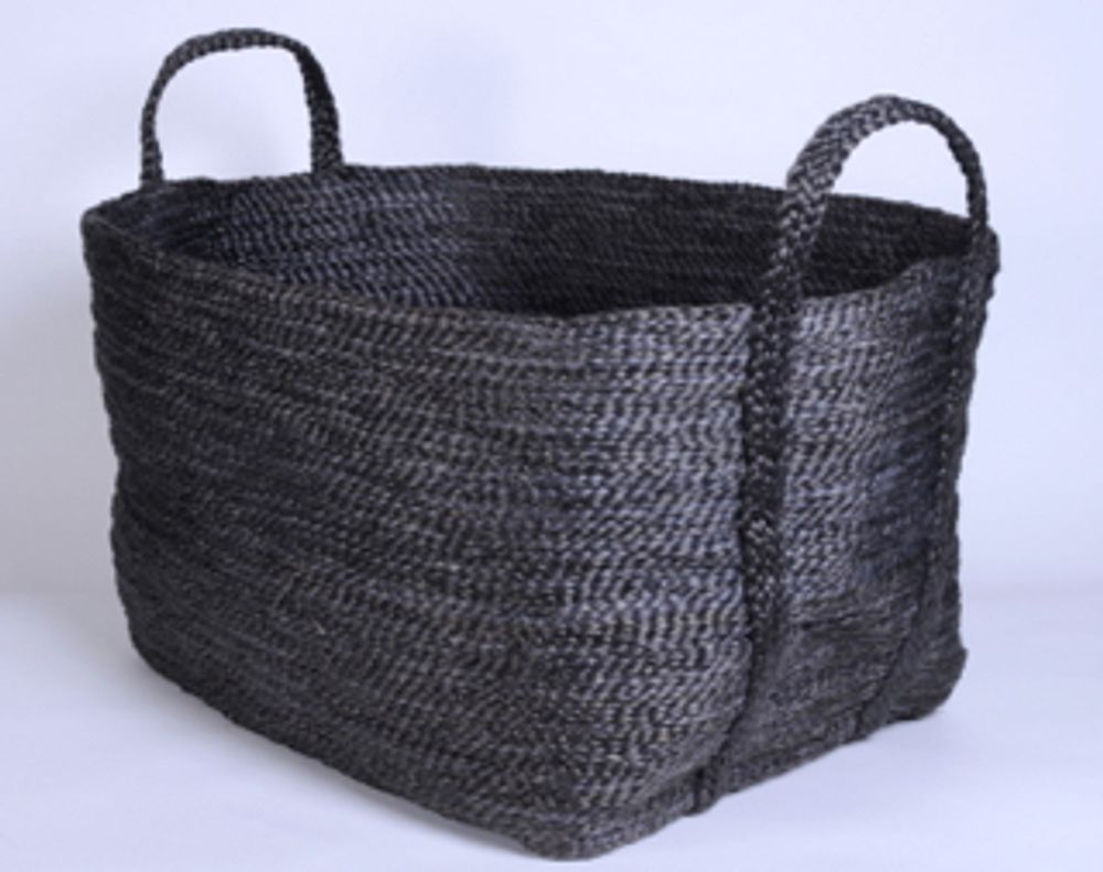 Rangements pour salle de bain - Grand panier rectangulaire en jute - MAISON BENGAL