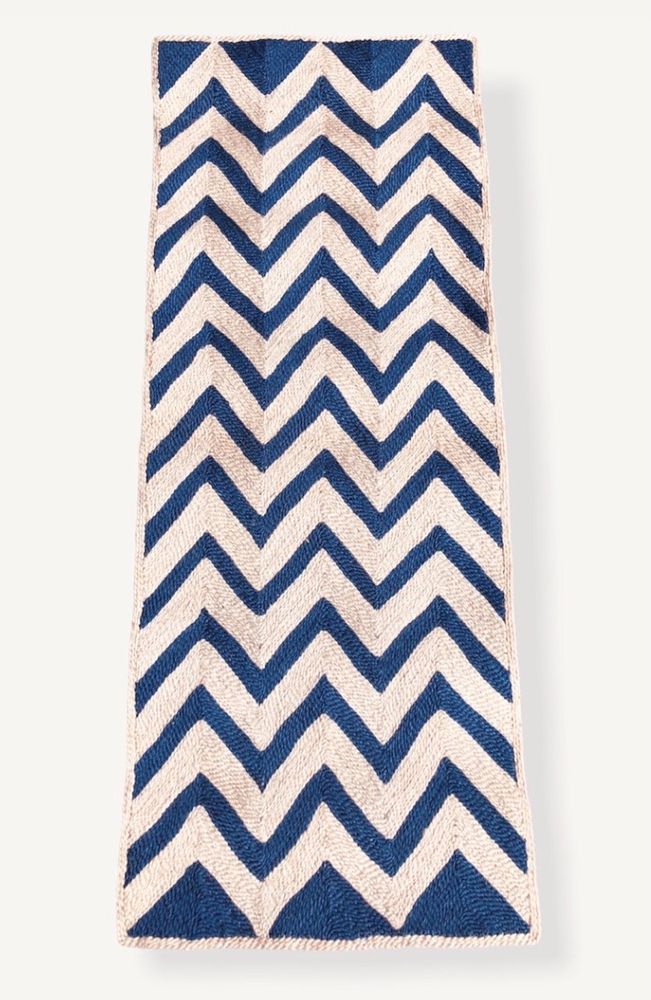 Rugs - Jute mat with chevron design - MAISON BENGAL