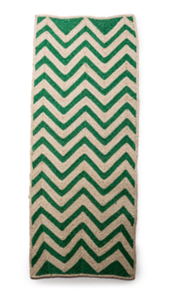 Rugs - Jute mat with chevron design - MAISON BENGAL