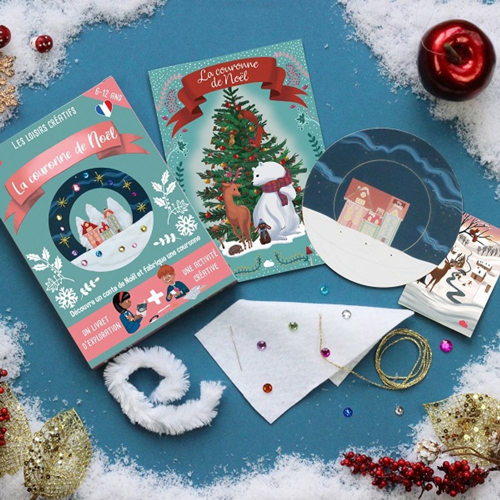 Other Christmas decorations - Creative and educational kit “Christmas wreath” DIY toys for children - L'ATELIER IMAGINAIRE
