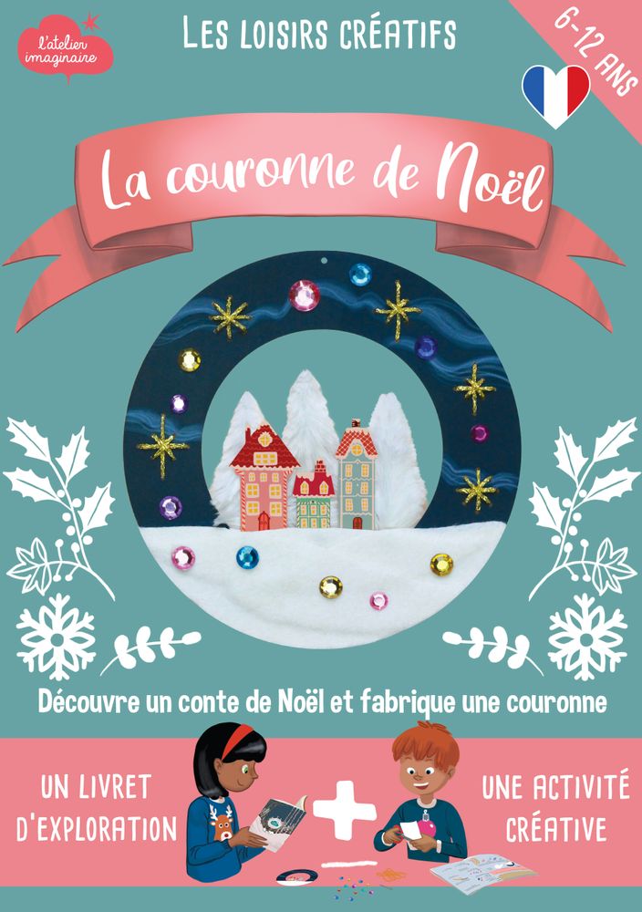 Other Christmas decorations - Creative and educational kit “Christmas wreath” DIY toys for children - L'ATELIER IMAGINAIRE