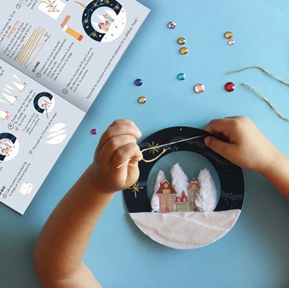 Other Christmas decorations - Creative and educational kit “Christmas wreath” DIY toys for children - L'ATELIER IMAGINAIRE