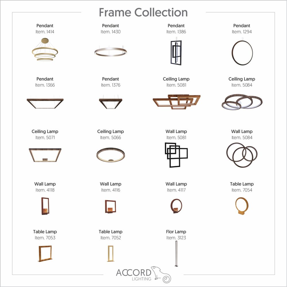 Suspensions - Collection de cadres. - ACCORD LIGHTING
