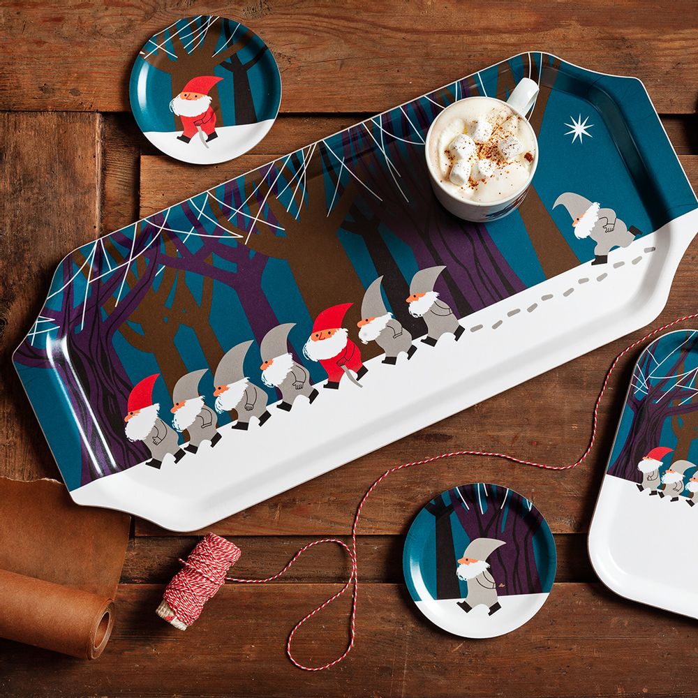 Table mat - Santa with Accordion - Trays - coasters - Serving tray - JAMIDA OF SWEDEN