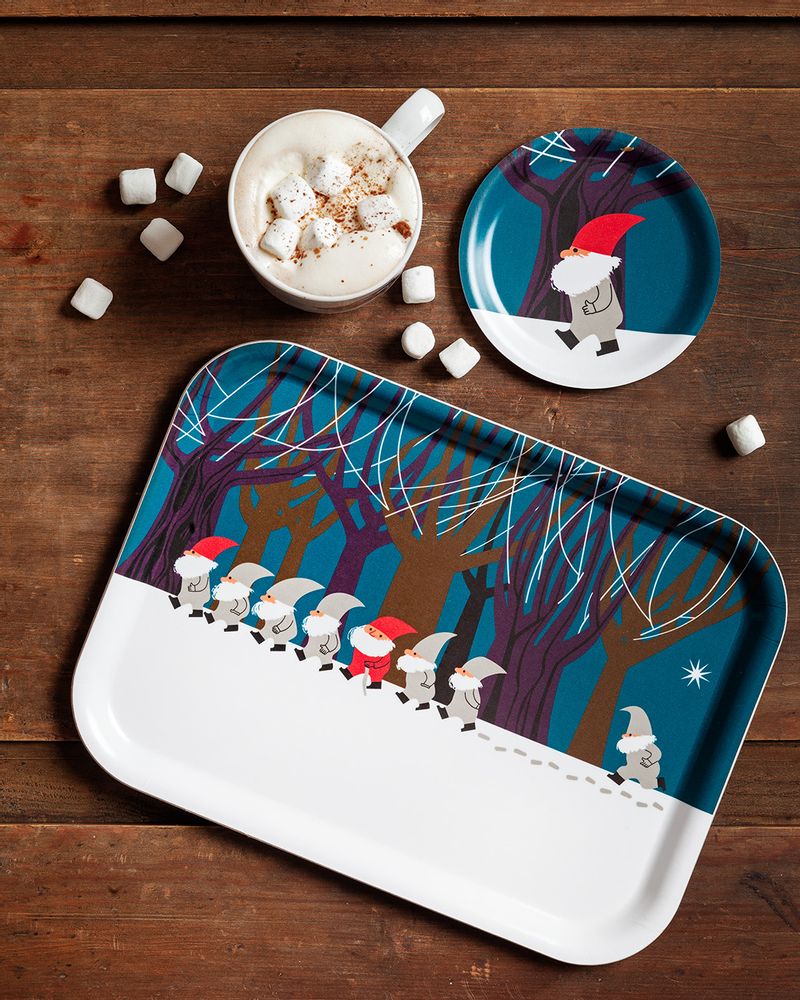 Table mat - Santa with Accordion - Trays - coasters - Serving tray - JAMIDA OF SWEDEN