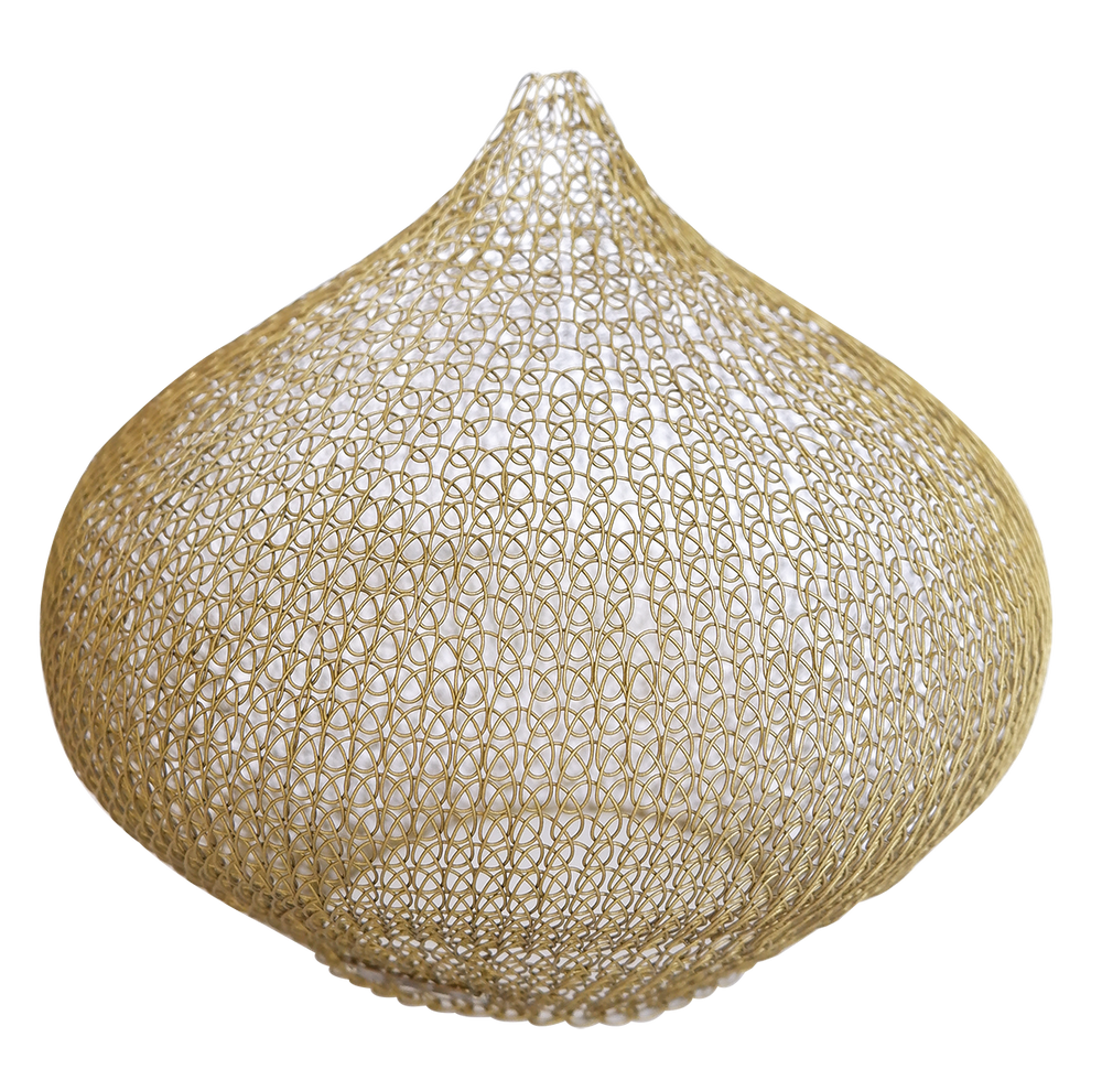 Hanging lights - Woven Wire Hanging Lampshade - NYAMAN GALLERY BALI