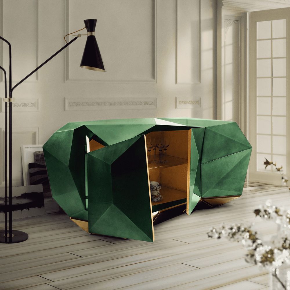 Sideboards - DIAMOND EMERALD Sideboard - BOCA DO LOBO