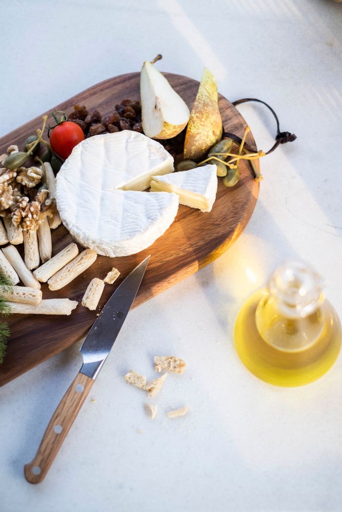 Table mat - Oval cutting board acacia wood 16x38x2 cm CC21059 - ANDREA HOUSE