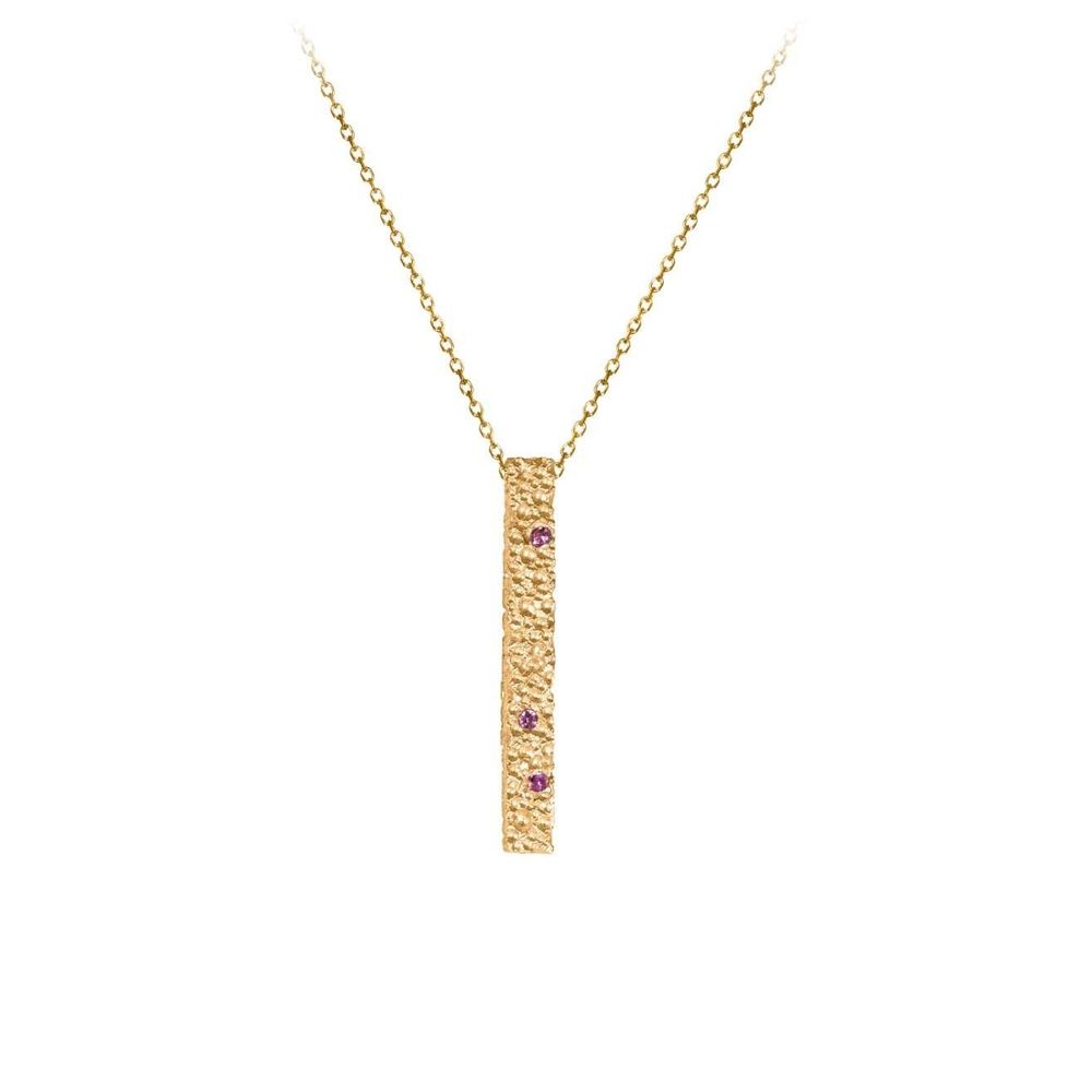 Bijoux - Collier Vulcano pépite grenat - L'ATELIER DES CREATEURS