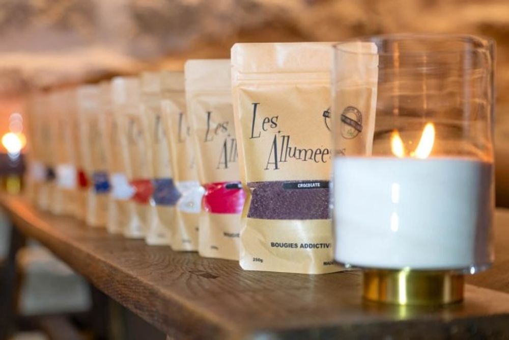 Candles - Candle sand - Eggplant Luxe - L'ATELIER DES CREATEURS
