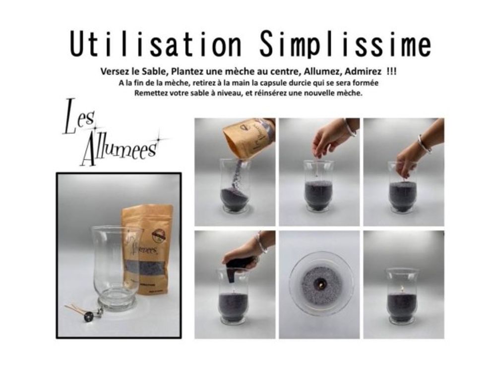 Candles - Candle sand - Eggplant Luxe - L'ATELIER DES CREATEURS