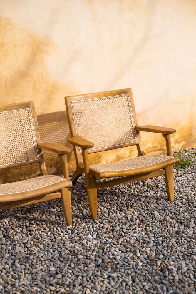 Fauteuils - Emily orme fauteuil bois 60x47x54 cm MU21020 - ANDREA HOUSE