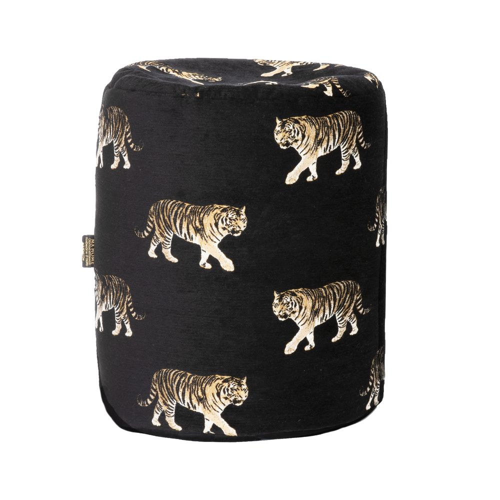 Homewear - Embroidery velvet pouf - MX HOME